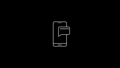 Mobile phone coming text or OTP cone concept video Stock Footage 261690849