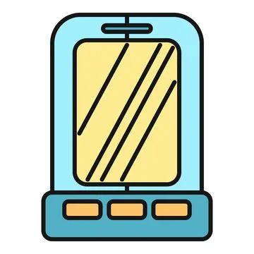 Mobile phone communicating with digital technology device 스톡 일러스트