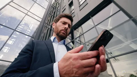 Mobile phone connection problem lost Wi-Fi broken smartphone entrepreneur near Stock Footage 307056226