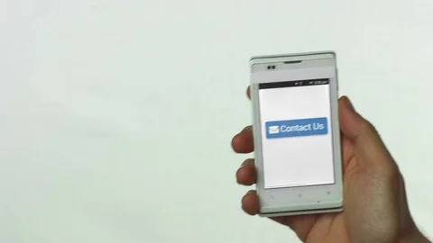 Mobile Phone Contact Us button Vidéo 70481673