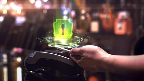Mobile Phone Contactless payment Stock Footage 114379412