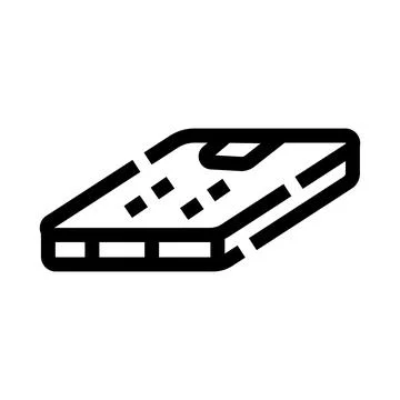 Mobile phone device communication technology icon line art Stock Illustration