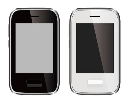 Mobile phone devices Stock Illustration