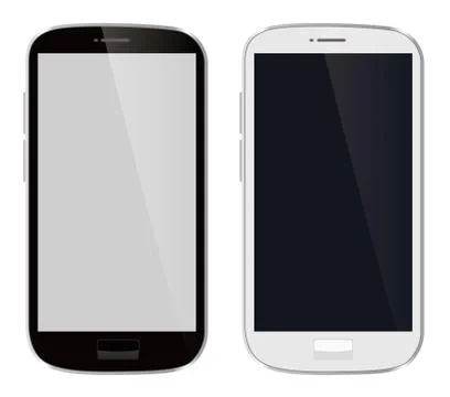 Mobile phone devices Stock Illustration