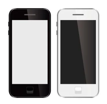 Mobile phone devices Stock Illustration