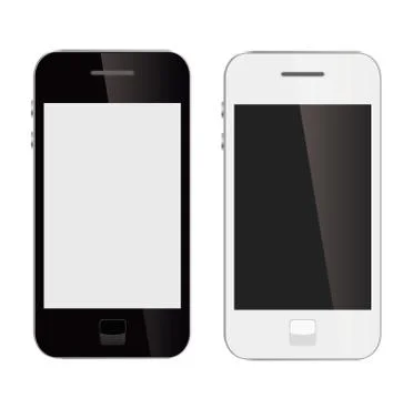 Mobile phone devices Stock Illustration