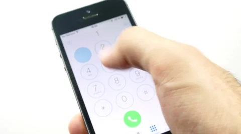 Mobile Phone Dialer Call. Touchscreen. 4k Video Stock Footage 53927151
