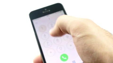 Mobile Phone Dialer Call. Touchscreen. 4k Video Stock Footage 53930010