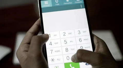 Mobile Phone Dialer. Touchscreen. Видео 49677503