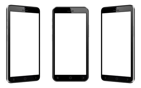 Mobile phone with different views Stock-Illustration