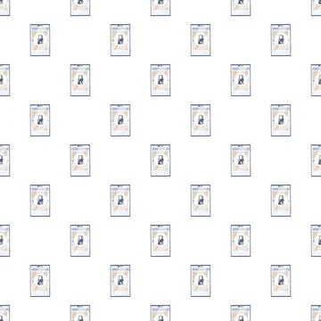 Mobile phone digital security lock pattern seamless Stockillustratie