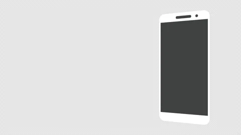 Mobile Phone display scale up and slide presentation mockup move on alpha c.. Stock Footage 263095148