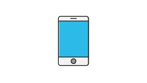 Mobile phone displaying multiple speech bubbles, symbolizing communication .. Stock Footage 335140149
