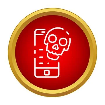 Mobile phone experiencing cyber attack and security hack イラスト素材