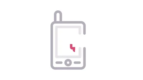 A mobile phone featuring a chat bubble icon, representing text messaging or.. Stock Footage 334766201