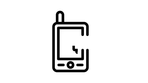A mobile phone featuring a chat bubble icon, representing text messaging or.. Stock Footage 334766346