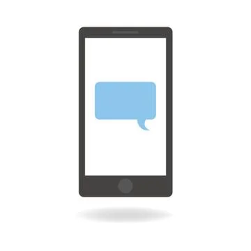 Mobile phone flat design Stock Illustration