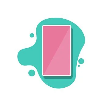 Mobile phone. Flat modern design. Vector illustration Stock Illustration