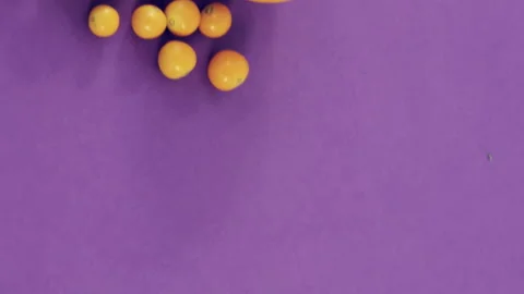 Mobile phone, fruits, notepad, pen and measuring tape Stock Footage 301038046