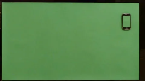 Mobile Phone On Green Screen 2 Stock Footage 47973474