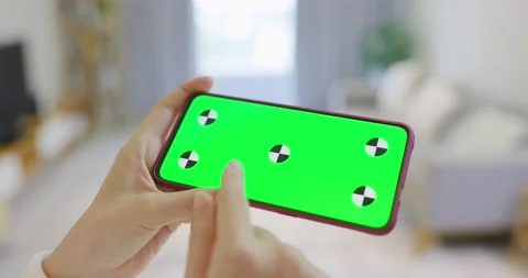 Mobile phone with green screen Stock Footage 140950579