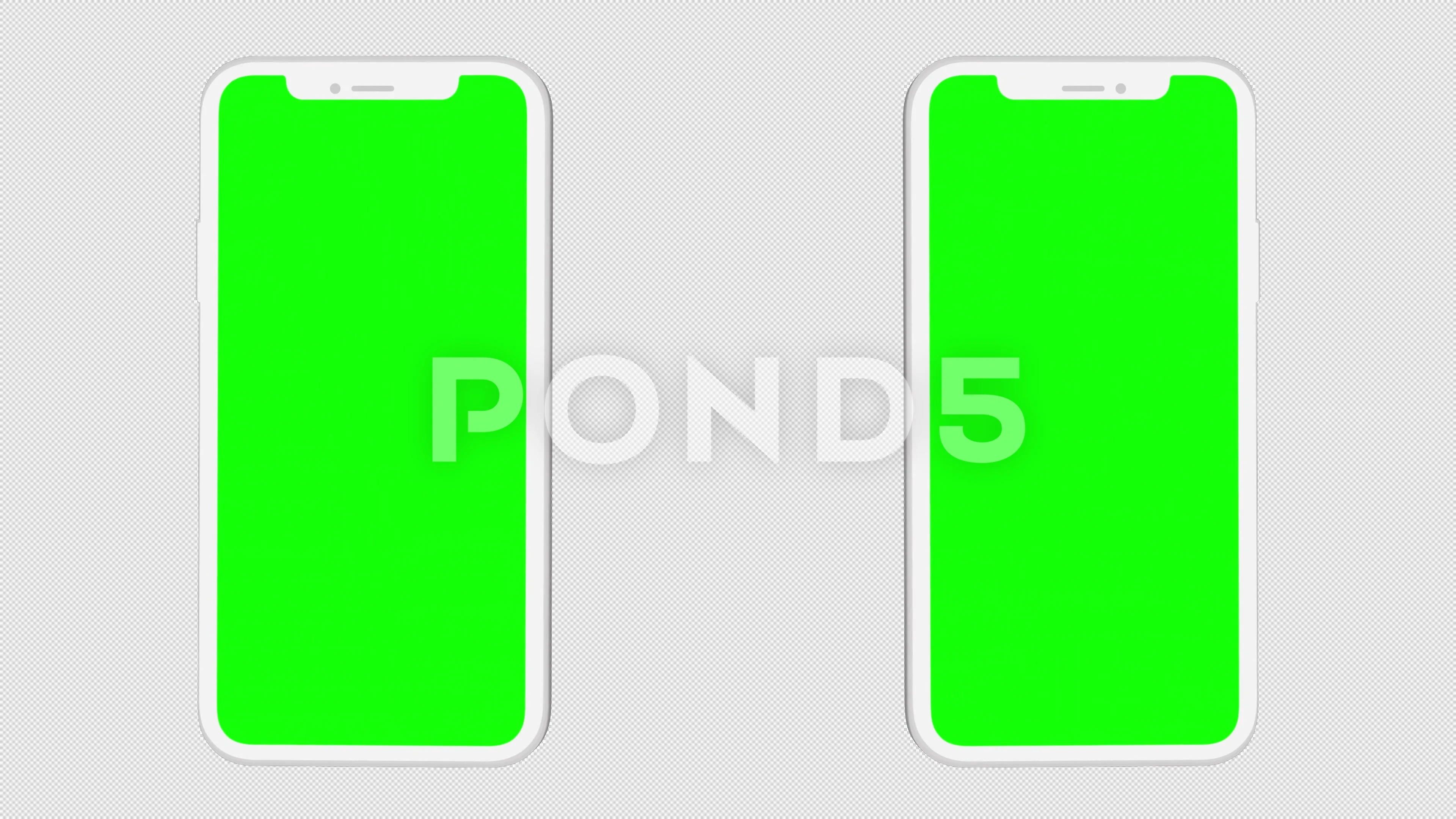 mobile phone green screen loop Animation video transparent background with  ..