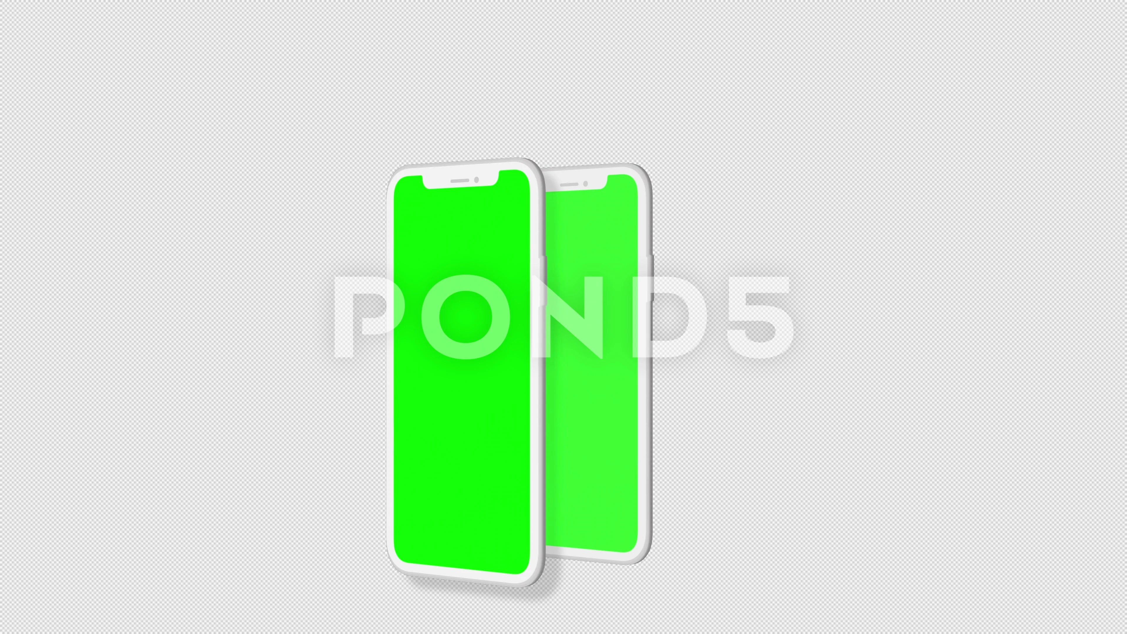 mobile phone green screen loop Animation video transparent background with  ..