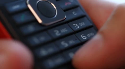 Mobile phone in hand Stock Footage 7896779