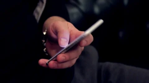 Mobile phone in hand Stock Footage 72277379