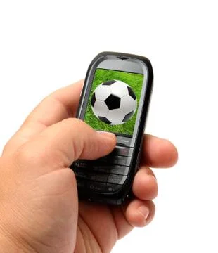 Mobile phone in hand Stock-Illustration