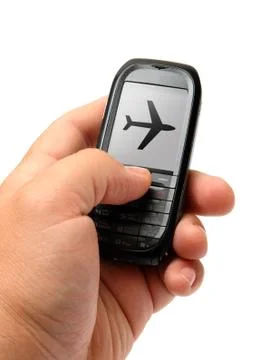 Mobile phone in hand Stock-Illustration