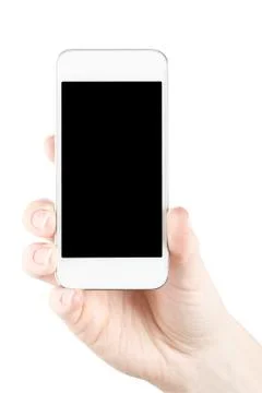 Mobile phone in hand Stock Photos