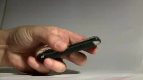 Mobile phone in hands Stock Footage 11163889