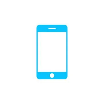 Mobile Phone icon flat Stock Illustration