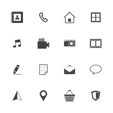 Mobile phone icon Stock Illustration