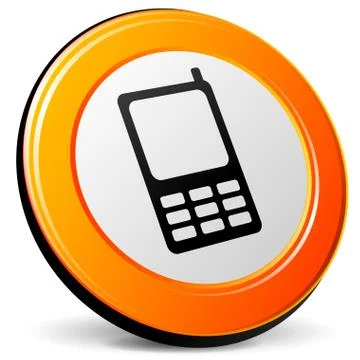 Mobile phone icon Stock Illustration