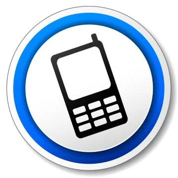 Mobile phone icon Stock Illustration