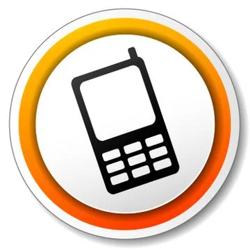 Mobile phone icon Stock Illustration