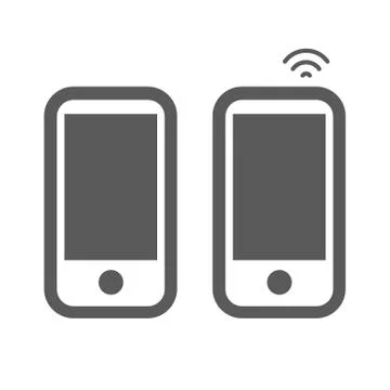 Mobile phone icon Stock Illustration