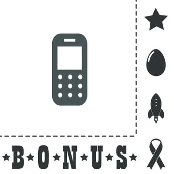 Mobile phone icon Stock Illustration