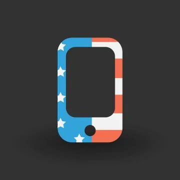 Mobile phone icon Stock Illustration