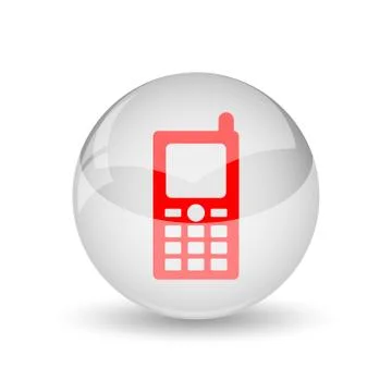 Mobile phone icon. internet button on white background.. Stock Illustration