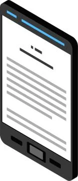 Mobile phone icon, technology concept Ilustración de archivo