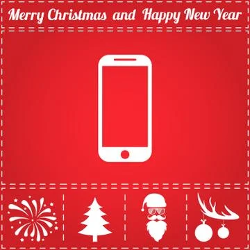 Mobile phone Icon Vector Stock Illustration