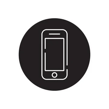Mobile phone icon vector Stock Illustration