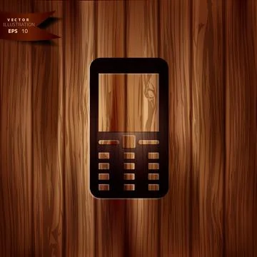 Mobile phone icon vector illustration. 스톡 일러스트