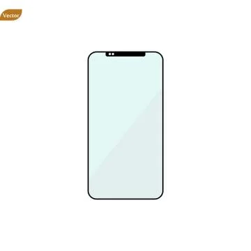 Mobile phone Icon vector. Simple flat symbol. Perfect Black pictogram illustr Stock Illustration