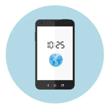 Mobile Phone Internet Access Stock Illustration