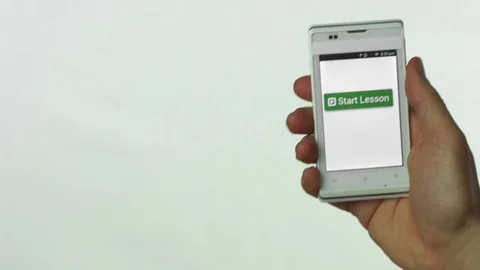 Mobile phone Lessons online Stock Footage 70462533