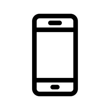 Mobile phone line icon. Vector graphics Stock Illustration